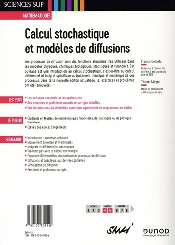 Calcul stochastique et modèles de diffusions -... de Francis Comets - Grand  Format - Livre - Decitre