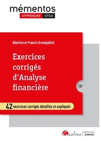 Exercices corrigés d'Analyse financière