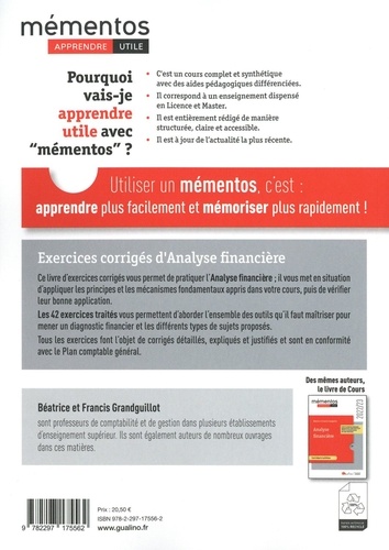 Exercices corrigés d'Analyse financière 15e édition