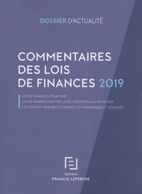 Commentaires des lois de finances