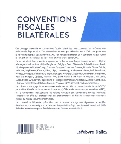 Conventions fiscales bilatérales non consolidées