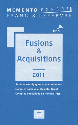  Francis Lefebvre - Fusions & Acquisitions.