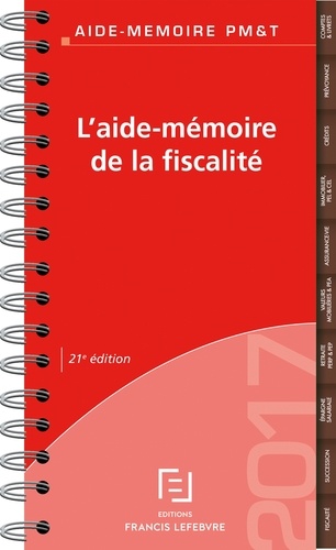  Francis Lefebvre - L'aide-mémoire de la fiscalité.