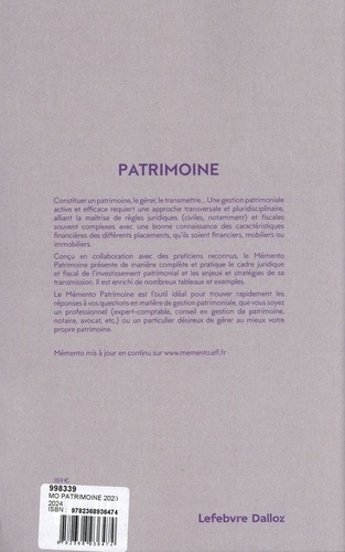 Patrimoine  Edition 2023-2024