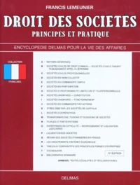 Droit Des Societes. Principes Et Pratiques, 11eme Edition Revue Et Augmentee 1993