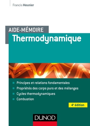 Francis Meunier - Aide-mémoire - Thermodynamique - 4e éd.