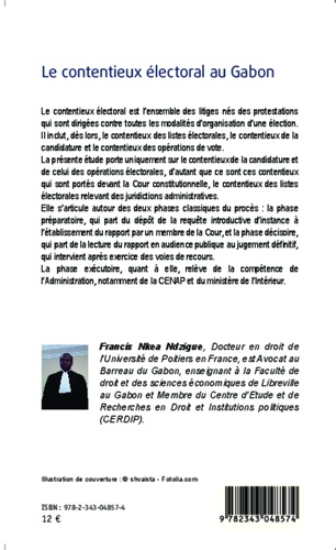 Le contentieux électoral au Gabon