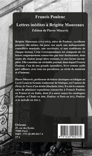 Lettres inédites à Brigitte Manceaux