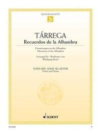 Francisco Tarrega - Recuerdos de la Alhambra - Souvenirs de l'Alhambra. violin and piano..