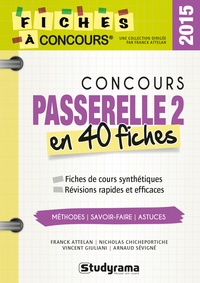 Franck Attelan et Nicholas Chicheportiche - Concours Passerelle 2 - 40 fiches méthodes, savoir-faire et astuces.