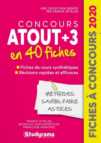 Franck Attelan - Concours Passerelle Bachelor - 40 fiches méthodes, savoir-faire et astuces.