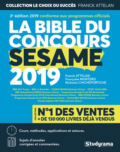 La bible du concours Sésame  Edition 2019