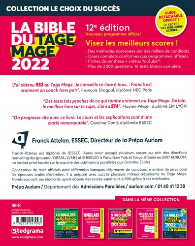 La bible du Tage Mage  Edition 2022