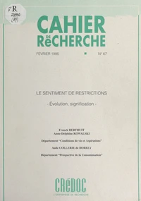 Le sentiment de restrictions