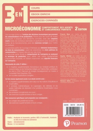 Microéconomie. Comportement des agents et concurrence parfaite 2e édition