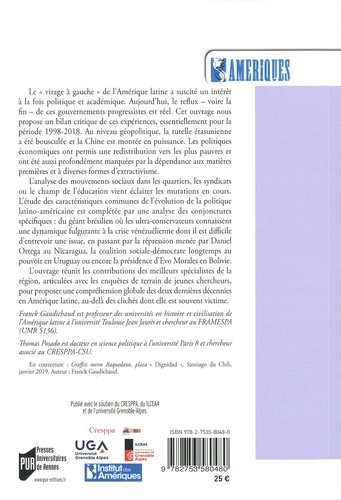 Gouvernements progressistes en Amérique latine (1998-2018). La fin d'un âge d'or