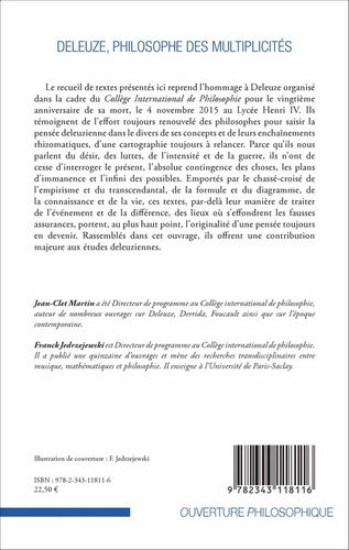 Deleuze, philosophe des multiplicités