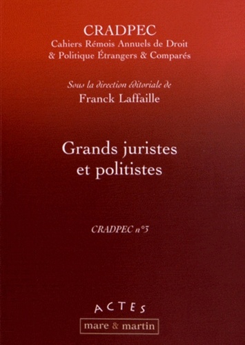 Franck Laffaille - Grands juristes et politistes.