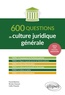 Franck Marmoz et Nicolas Chareyre - 600 questions de culture juridique générale.