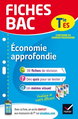 Fiches bac Économie approfondie Tle ES. fiches de révision   Terminale ES