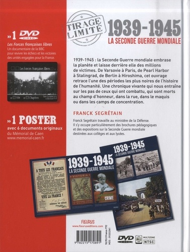 1939-1945, la Seconde Guerre mondiale. Avec un poster  avec 1 DVD