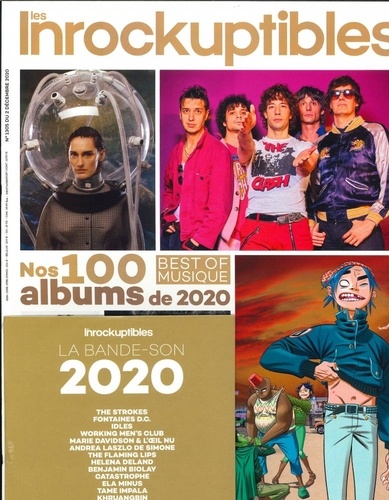 Franck Vergeade et Jean-Marc Lalanne - Les Inrockuptibles  : Nos 100 albums de 2020 - Best of musique. 1 CD audio