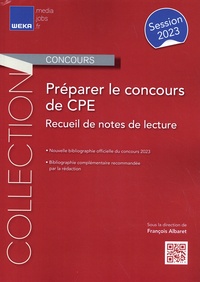 François Albaret et Emmanuel Peignard - Préparer le concours de CPE - Recueil de notes de lecture.
