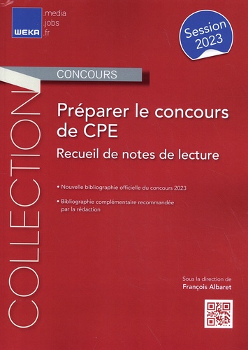 François Albaret et Emmanuel Peignard - Préparer le concours de CPE - Recueil de notes de lecture.