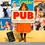 Pub. Affiches, cartons et objets