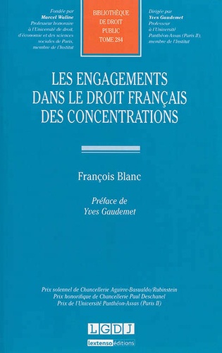 François Blanc - Les engagements dans le droit français des concentrations.