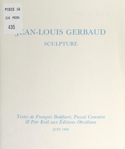 Jean-Louis Gerbaud. Sculpture