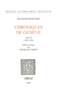 Chroniques de Genève
