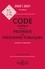 Code général de la propriété des personnes publiques. Annoté et commenté  Edition 2020-2021