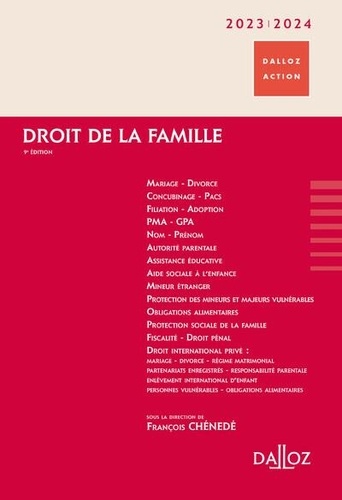 Droit de la famille  Edition 2023-2024