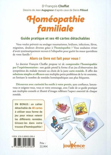 Homéopathie familiale. Guide pratique et ses 40 cartes détachables