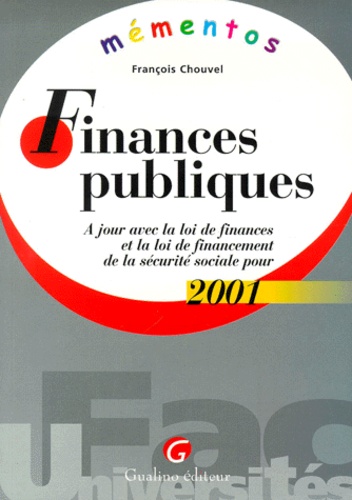 François Chouvel - Finances Publiques 2001.