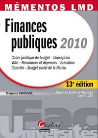 François Chouvel - Finances publiques 2010.
