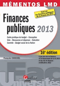 François Chouvel - Finances publiques 2013.