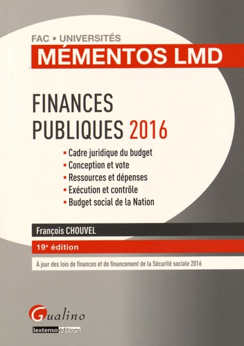 François Chouvel - Finances publiques.