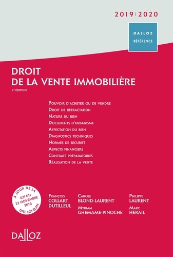 François Collart Dutilleul - Droit de la vente immobilière.