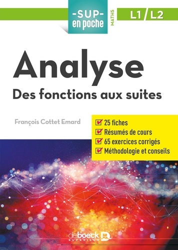 Analyse. Des fonctions réelles aux suites