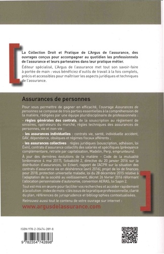 Assurances de personnes  Edition 2018-2019
