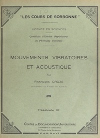 François Croze - Mouvements vibratoires et acoustique (3).