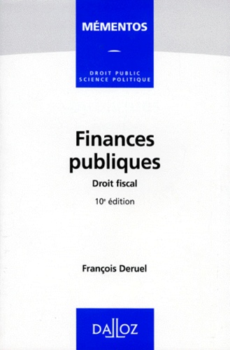 François Deruel - Finances publiques, Droit fiscal.