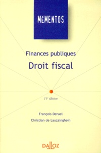 François Deruel et Christian de Lauzainghein - Finances publiques - Droit fiscal.