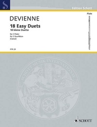 François Devienne - Edition Schott  : 18 Duos faciles - 2 flutes. Partition d'exécution..