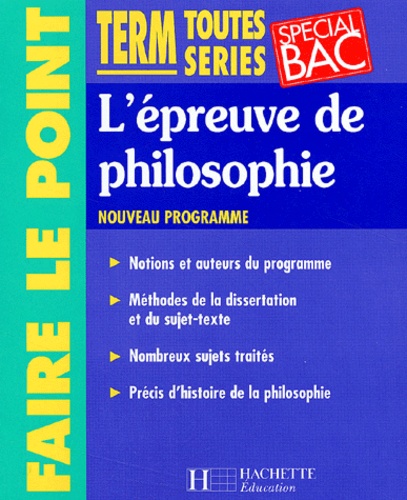 François Deviers-Jonlon et Sylvain Matton - L'Epreuve De Philosophie Terminales Toutes Series.