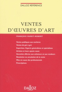 François Duret-Robert - Ventes D'Oeuvres D'Art.