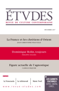 François Euvé - Etudes N° 4244, décembre 20 : .