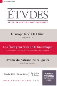 Etudes N° 4253, octobre 2018
